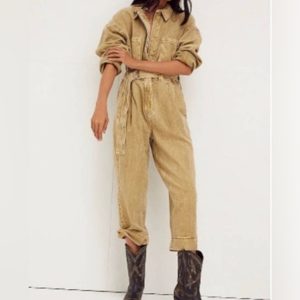 Free People Super Slouch Coverall
Jumpsuit Ginger M NWOT